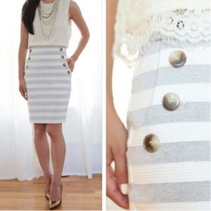 LOFT | Striped Sailor Pencil Skirt | NWOT